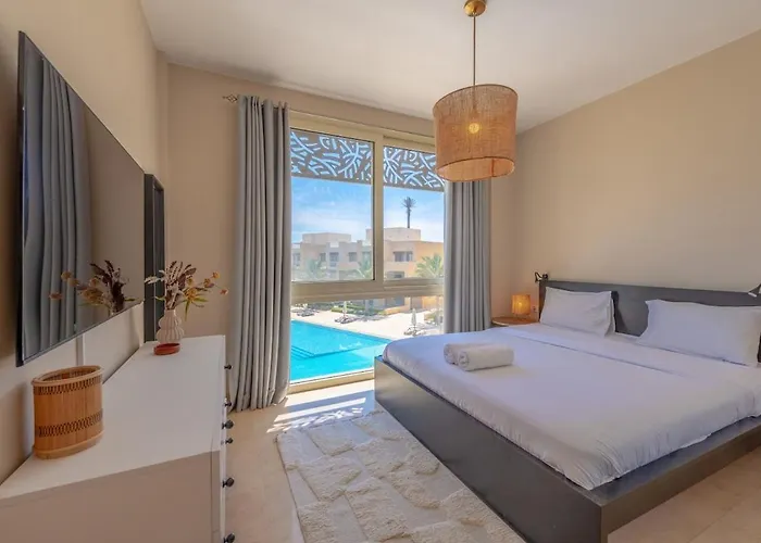 Coastal Vibe 2br Mangroovy Gouna With Rooftop Cinema, Bbq, Pool & Access Appartement