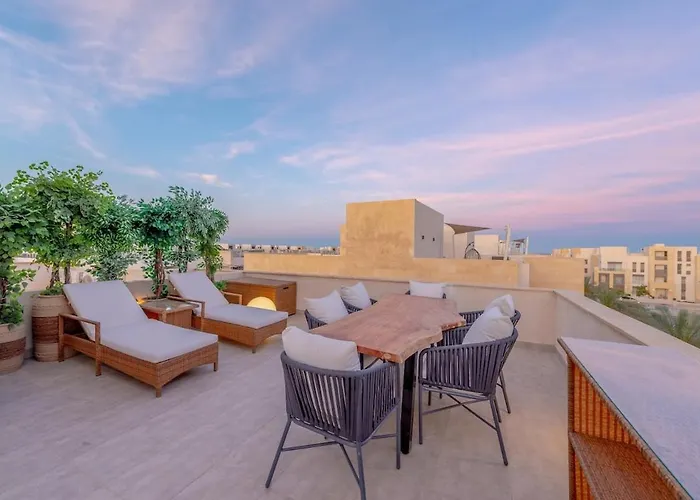 Coastal Vibe 2br Mangroovy Gouna With Rooftop Cinema, Bbq, Pool & Access Hurghada