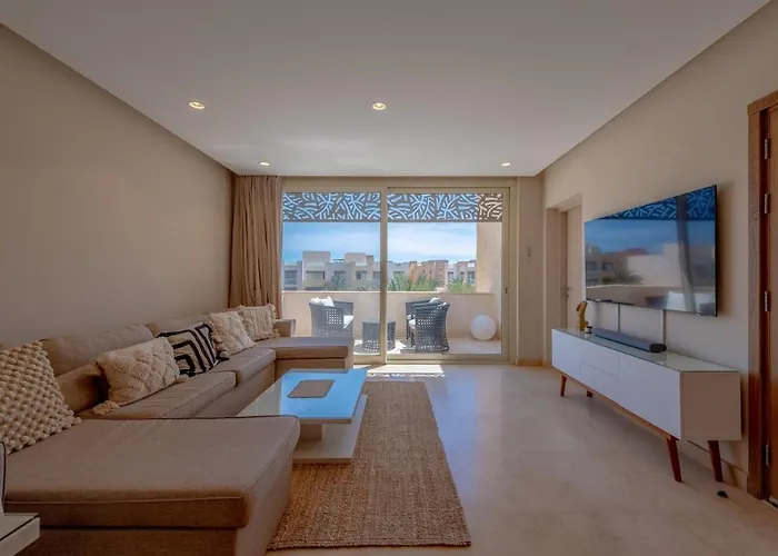 Appartement Coastal Vibe 2br Mangroovy Gouna With Rooftop Cinema, Bbq, Pool & Access