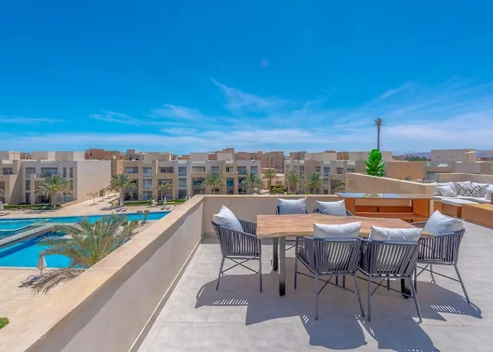 Coastal Vibe 2br Mangroovy Gouna With Rooftop Cinema, Bbq, Pool & Access * Hurghada